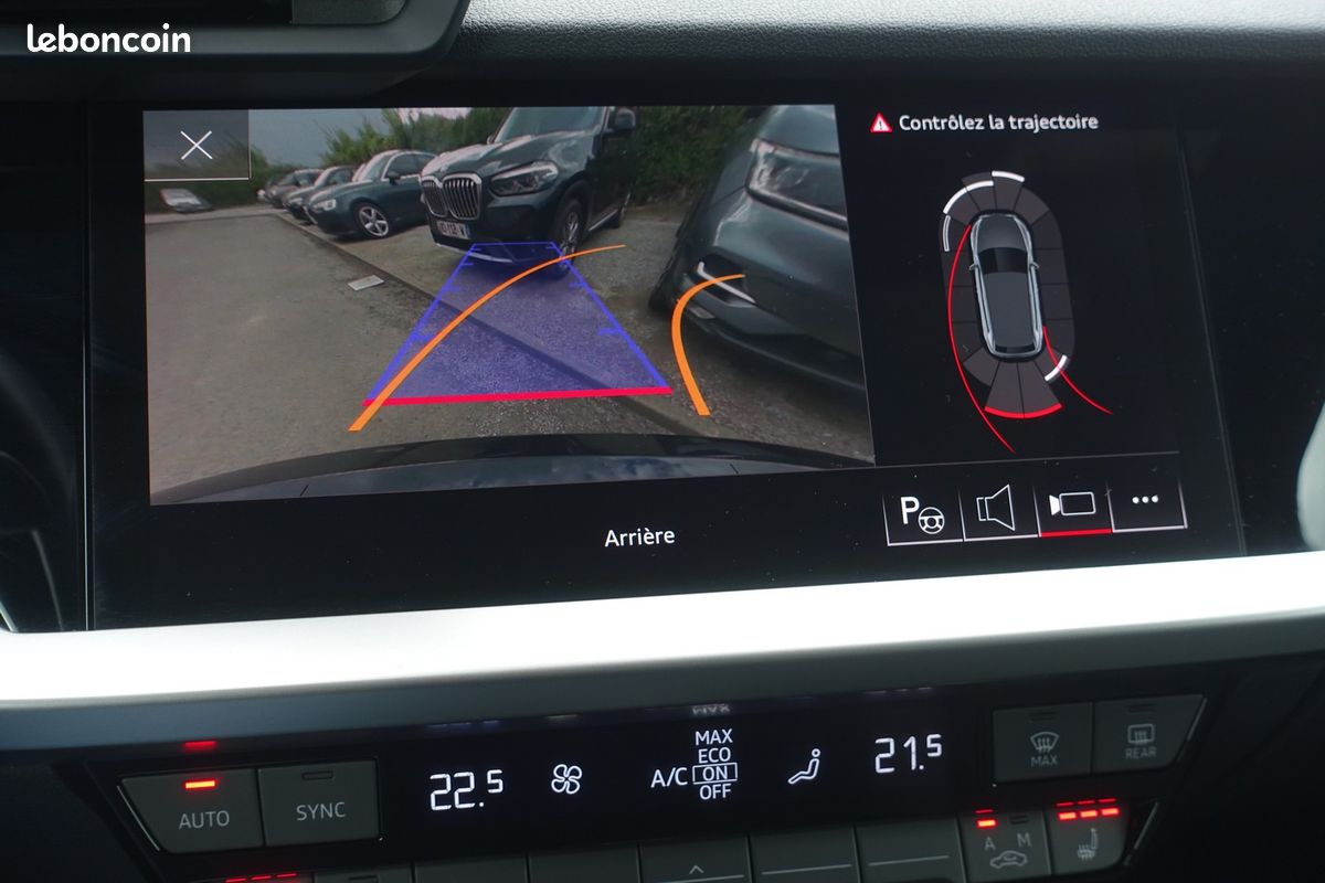 A3 Sportback 40 Tfsi e S-Tronic 204ch Hybride Rechargeable Virtual cockpit/Toit ouvrant/Sièges sport Chauffant/Grd Gps europe/Caméra/Full LED/Carplay/1*Main/Garantie 12 mois (image 12)