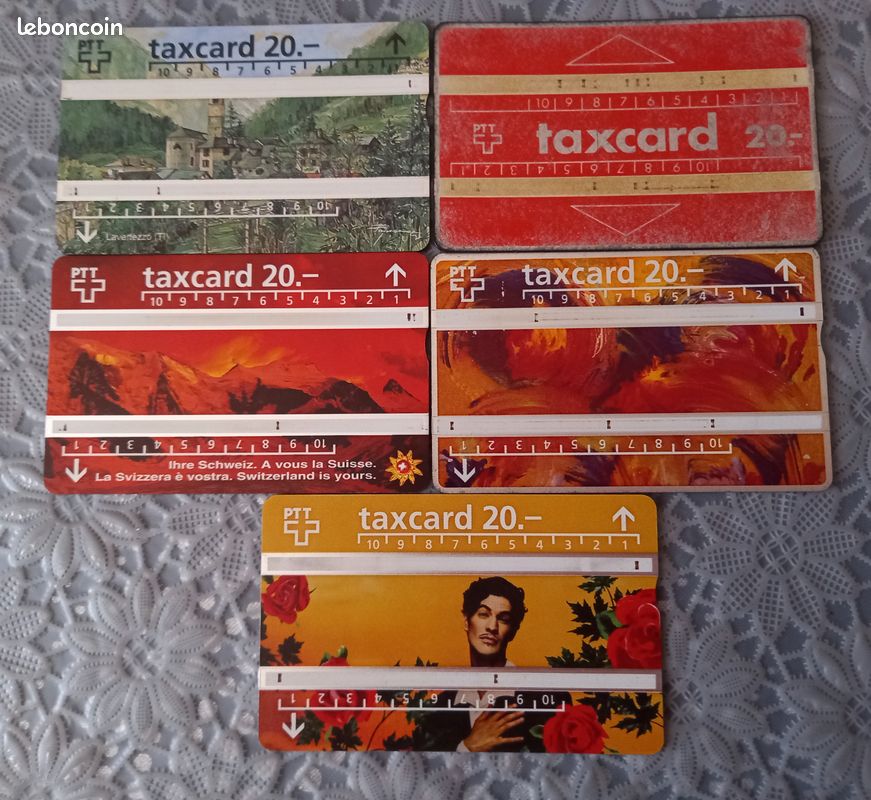 Anciennes cartes téléphoniques suisses (image 1)