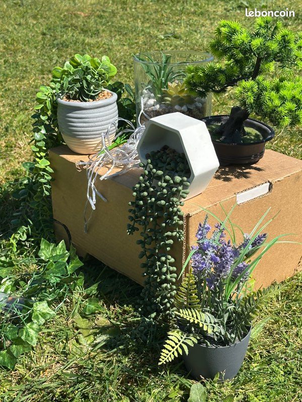 Plante Artificielle Tombante Verte Tompig Avec Pot - Vigne Grimpante Fausse Pour Décoration Intérieur Extérieur - Idéal Mariage, Jardin, Balcon (1 Pot)