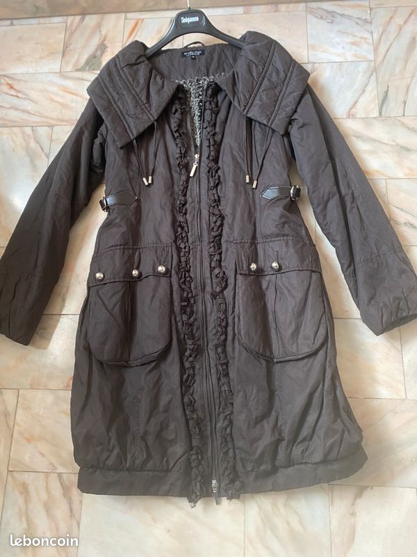 Manteau noir femme taille 38 marque Et Dieu créa la Femme (image 1)