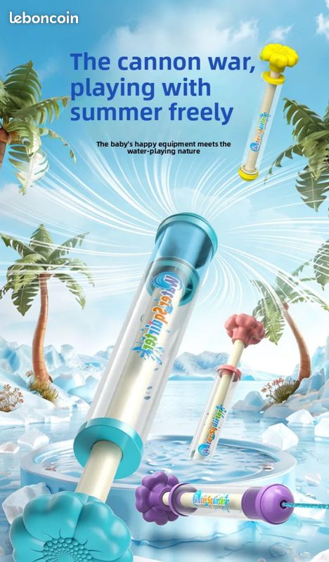 Lot De 4 Pistolets à Eau Magiques – Feux D’artifice Aquatiques – Jouet De Piscine Et Plage Pour Enfants