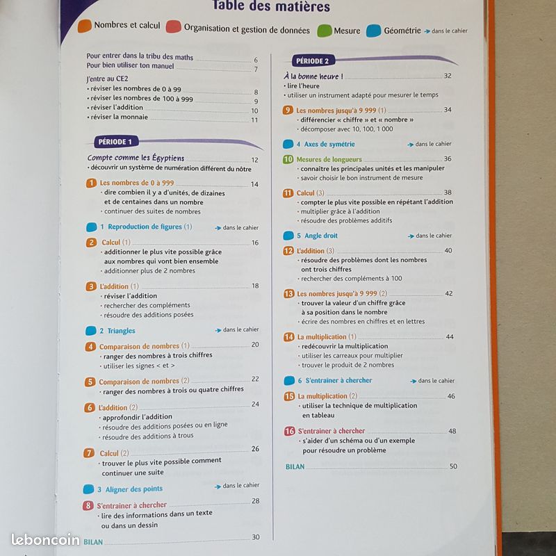 MATHS - CE2 - FICHIER + CAHIER de GEOMETRIE - La tribu des maths (image 2)