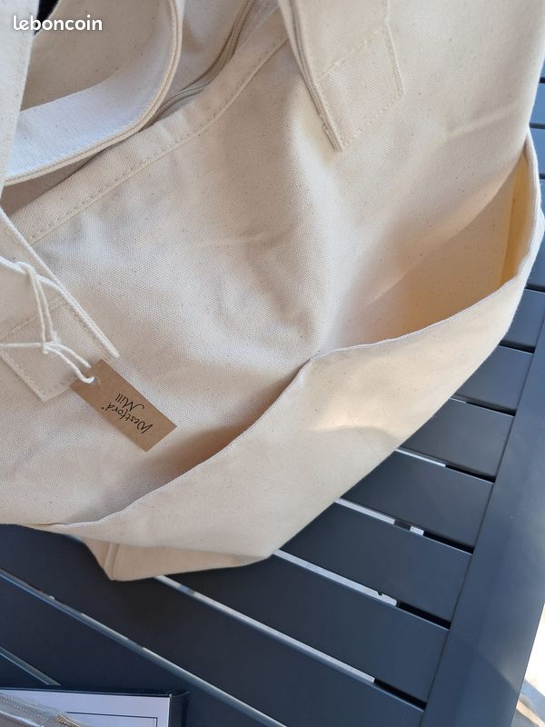 Grand sac coton toile epaisse (image 3)