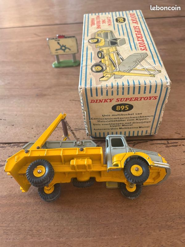 Dinky Toys 895 - Camion Unic Multibenne Marrel - Boîte D'origine - France