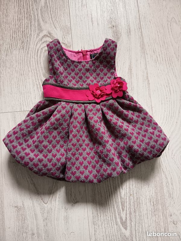 Robe créateur Chicaprie bébé fille mois Vêtements bébé