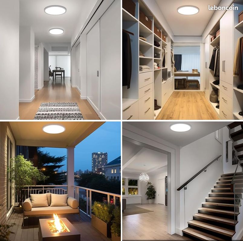 Taipow Plafonnier Led Couleur, 30W 2700K-6500K Luminaire Plafonnier Led avec Télécommande et Contrôl (image 7)