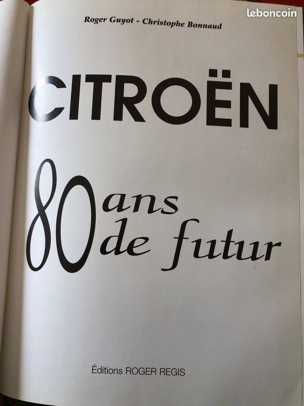 LIVRE CITROEN 80 ans du futur (image 2)