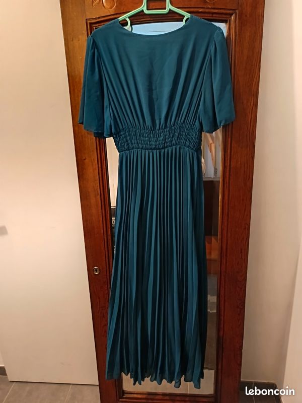 Robe fluide bleu canard (image 10)