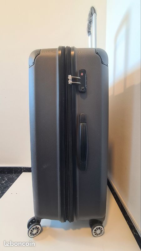 Valise Trolley "TRAVELITE" City 8 roues, anthracite : 77 x 49 x 32 extensible 35. Neuve, jamais servie (image 3)