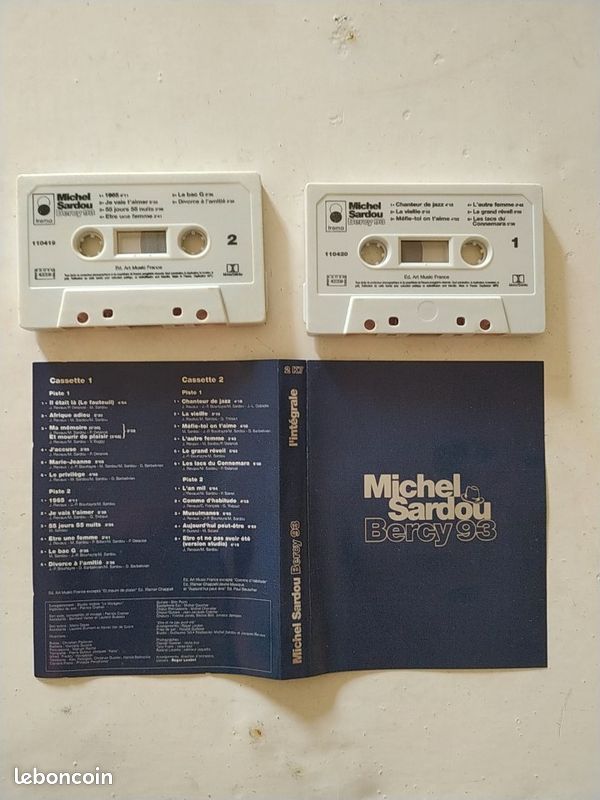 Coffret k7 audio Michel Sardou (image 3)