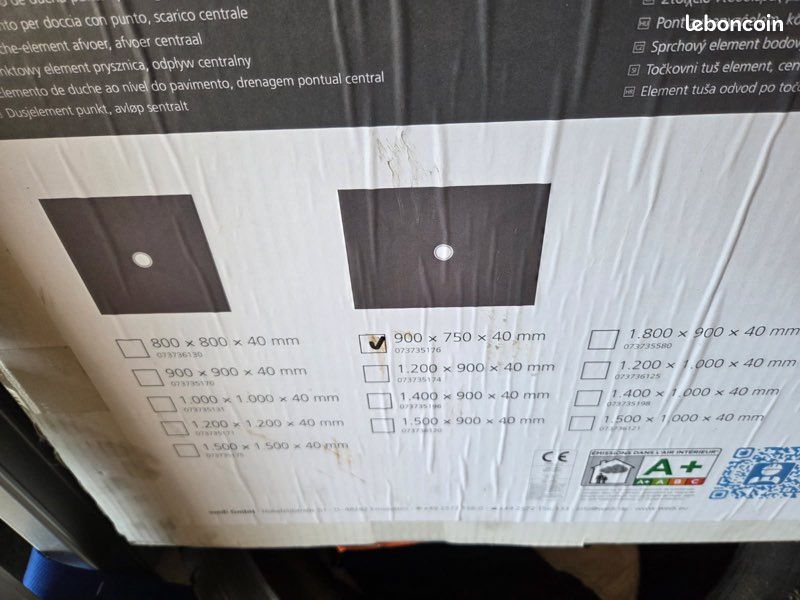 Receveur de douche Wedi Fundo Primo 90 X 75 cm (image 2)