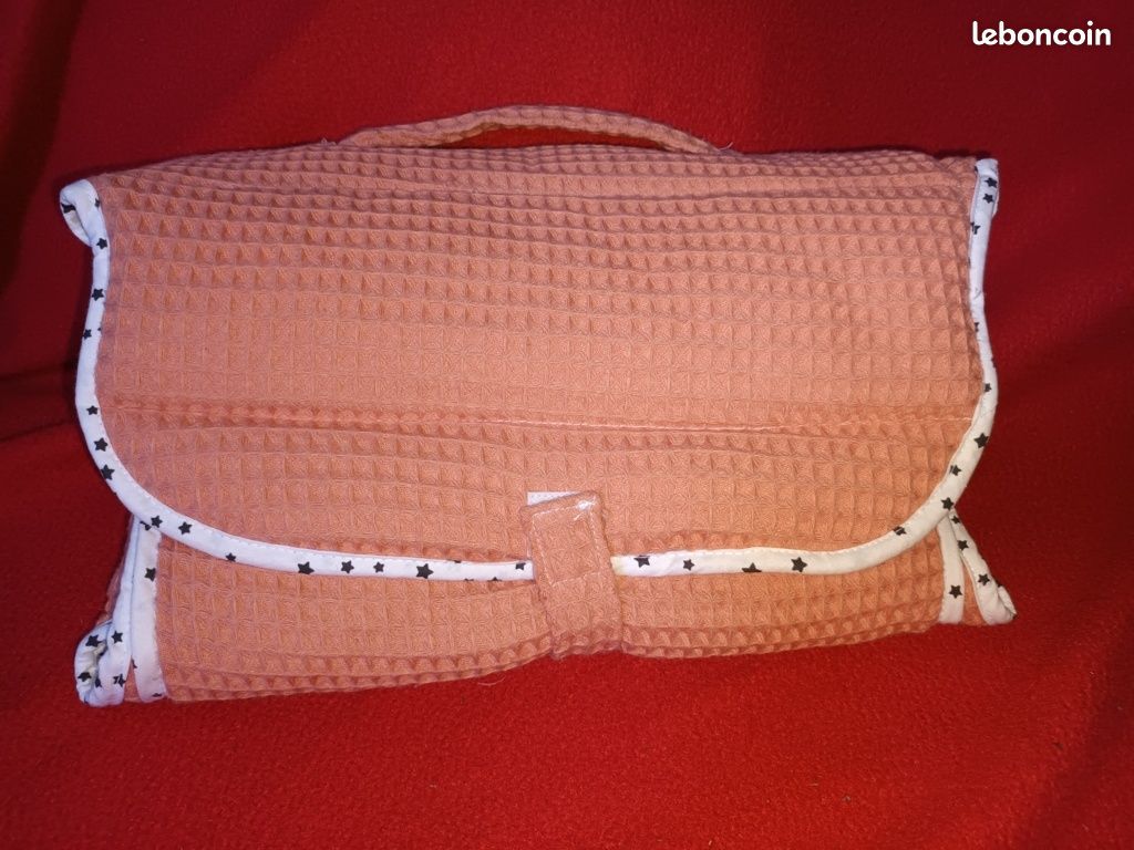 Tapis / Sac à langer Nomade Marsala Nid d'abeille (image 1)