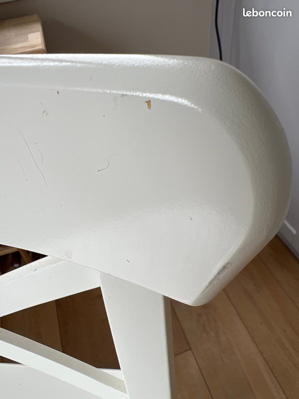 2 chaises de bar blanches (image 6)