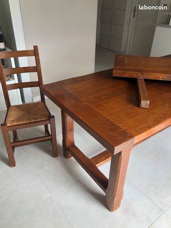Table de ferme en chêne (image 1)
