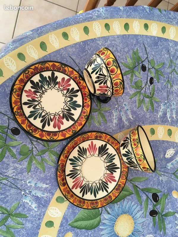 Déjeuner 2 tasses avec soucoupes (image 3)