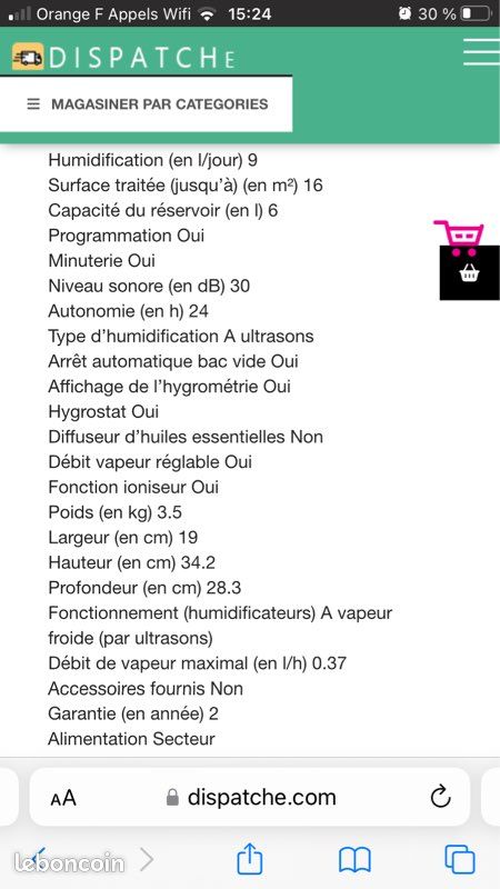 Humidificateur d’air QLIMA H509, 9 l/jour (image 6)