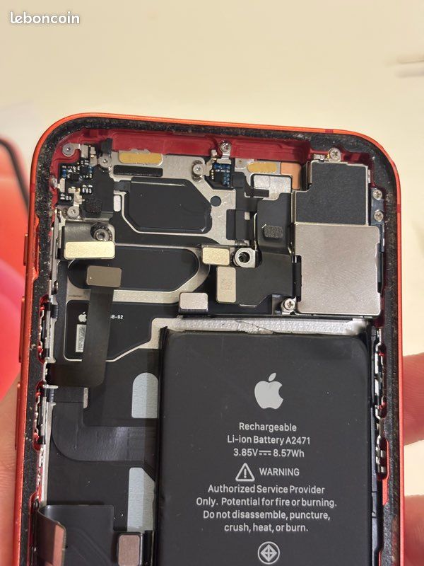 Châssis Cadre Pour IPhone 12 Mini – Rouge, Neuf Ouvert, Sans Marque