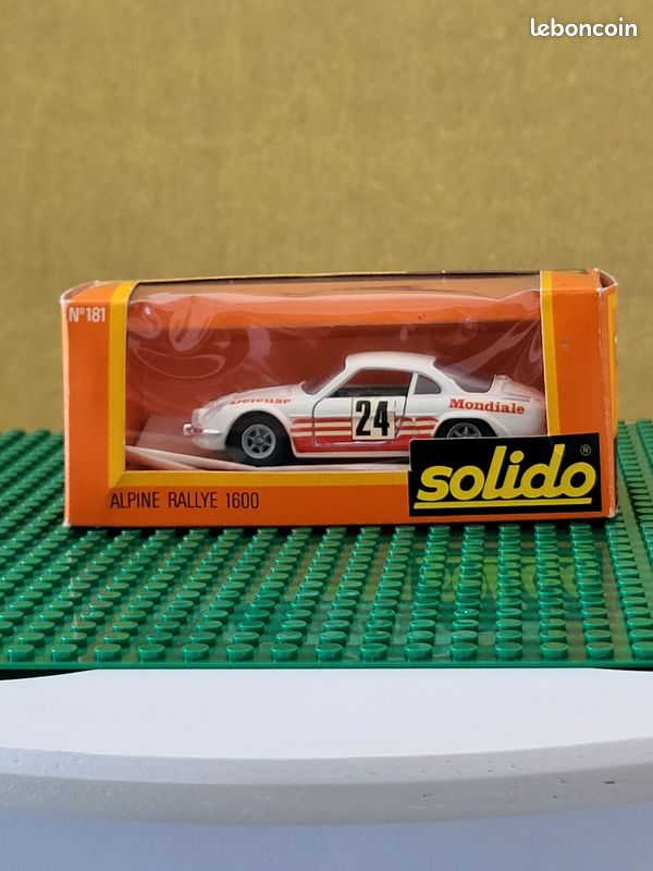 Miniature Solido 1/43 – Alpine Rallye 1600 – Réf 181 – Bleue – Occasion Boîte Fermée