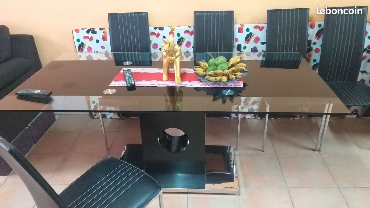Table en verre + 6 chaises (image 3)