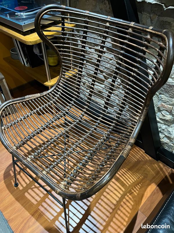 Fauteuil en rotin naturel (image 3)