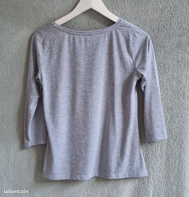 T-SHIRT AJOURÉ CAMAIEU L EUR 8,00 - FR