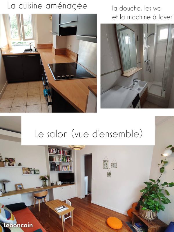 Appartement 3 pièces 40 m² · à Saint-Maurice · 40 m² · 1 380 €