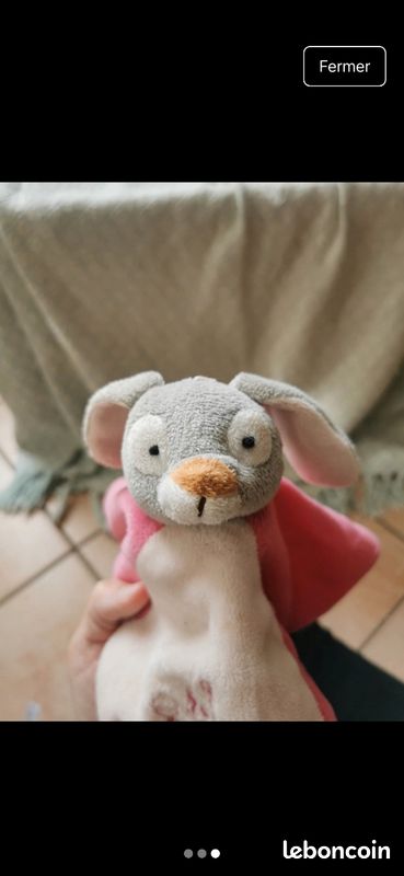 Doudou lapin neuf sans étiquettes (image 2)