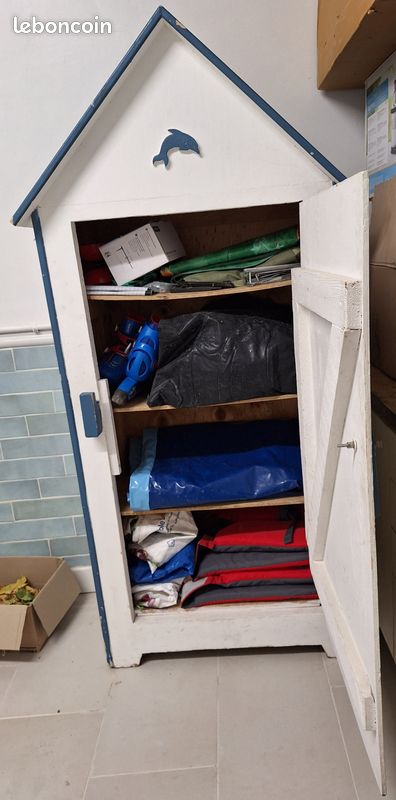 Armoire avec étagères, style plage (image 5)