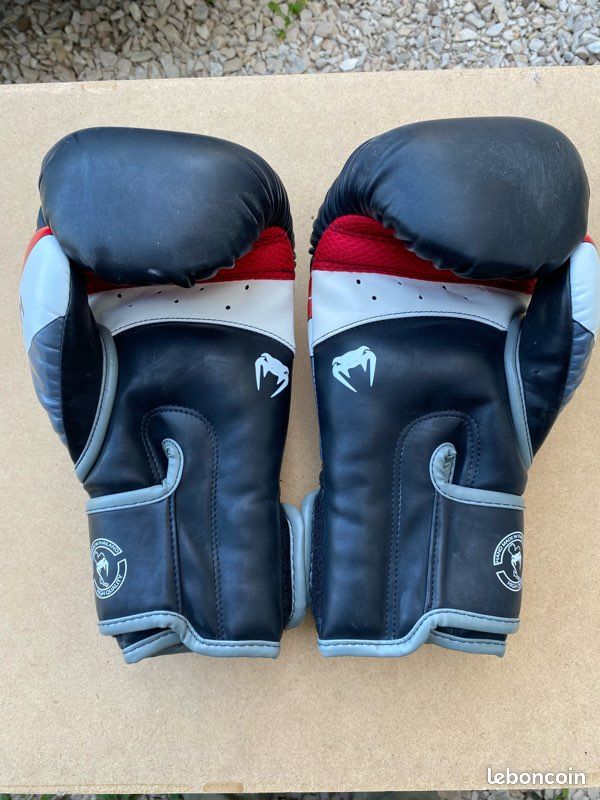 Gants de boxe Venum Elite – Noir Rouge Blanc (image 3)