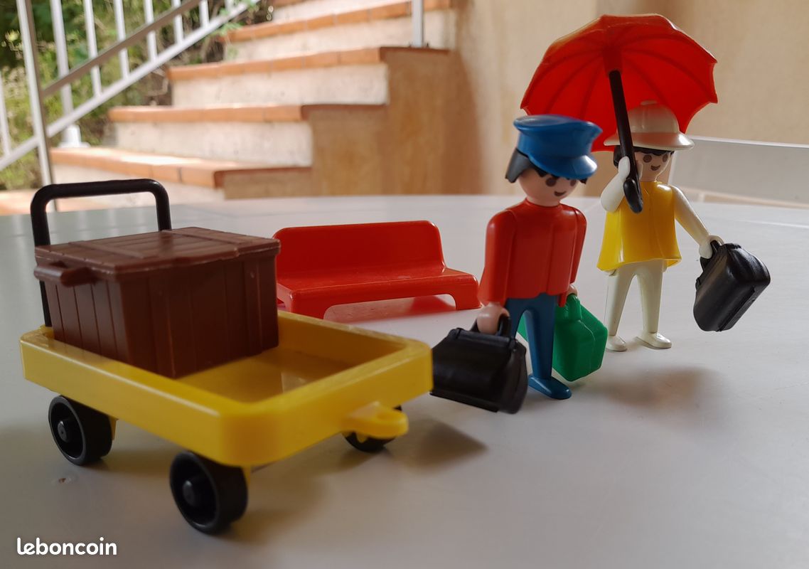 Valise De Rangement Playmobil Vintage - Accessoires Et Pièces Détachées