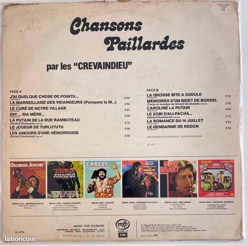 Vinyle2 Chansons paillardes (image 2)