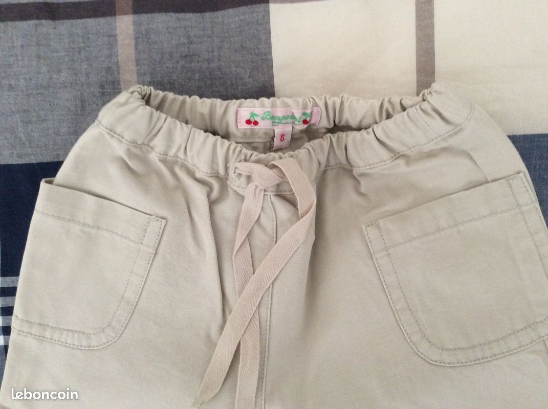 Pantalon beige BONPOINT 6 mois, TBE (image 2)