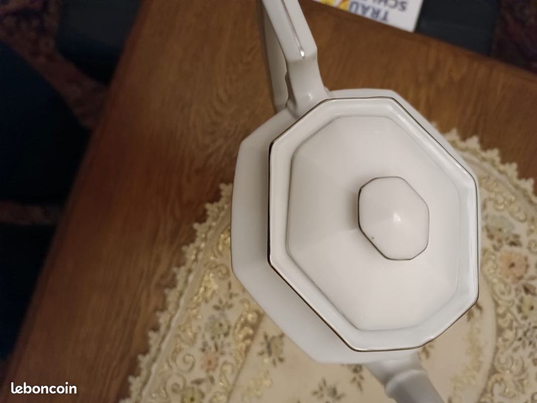Cafetière porcelaine blanche (image 2)