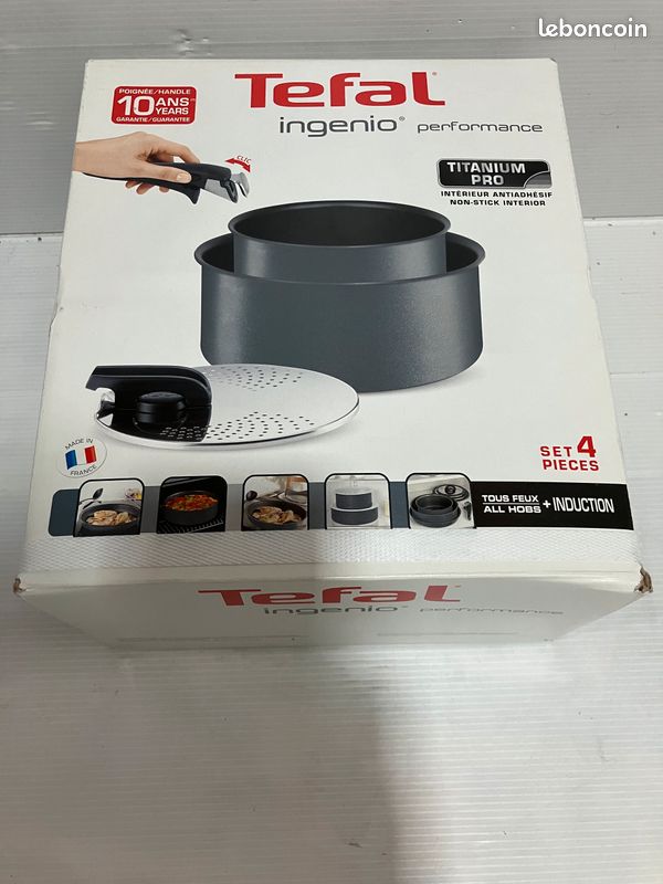 Tefal ingenio performance set de 4 pièces casseroles a induction neuf (image 1)
