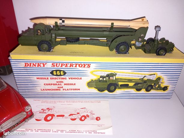 Dinky Toys 666 Letourneau Missile Erecting Vehicle - échelle 1/43 - Vert Armée - MIB