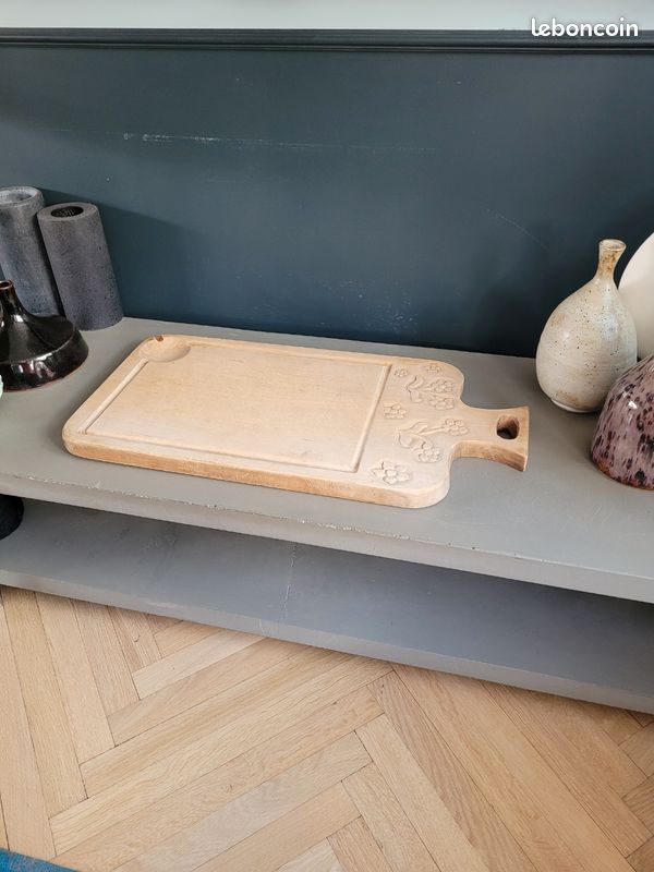 Planche à Découper Décorative En Bois – 33 X 43 Cm – Motif Carreaux – Décoration Cuisine Rustique