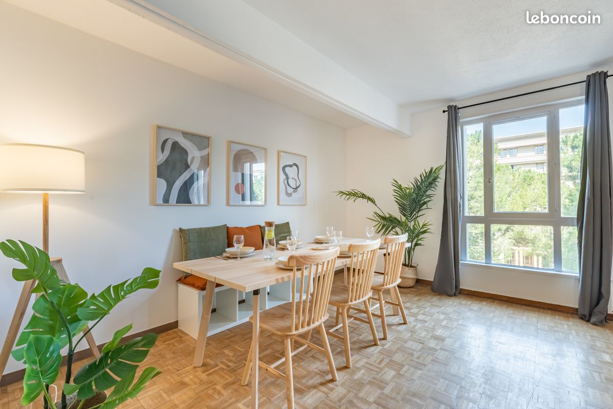 Chambre meublée - grand appartement de 160m² - tout inclus - Quartier Antigone (image 3)