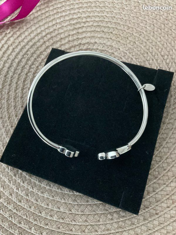 Bracelet GUESS Tropical Dream Papillon Acier Inoxydable - Bleu Et Argent, Neuf Avec étiquettes