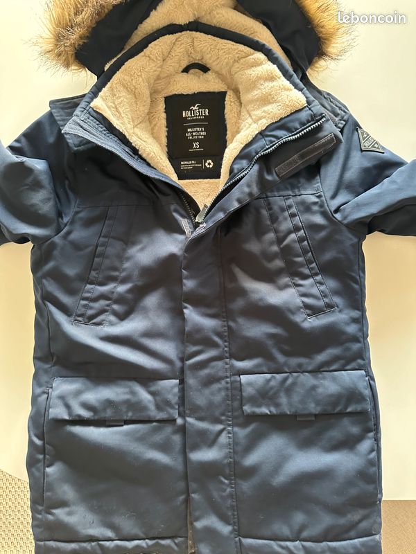 Coat Hollister Manteau Fourrure Manteau Hollister Parka DoublÃ©e