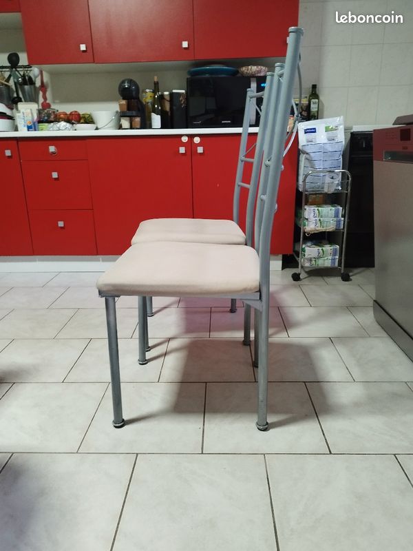 4 chaises acier (image 2)