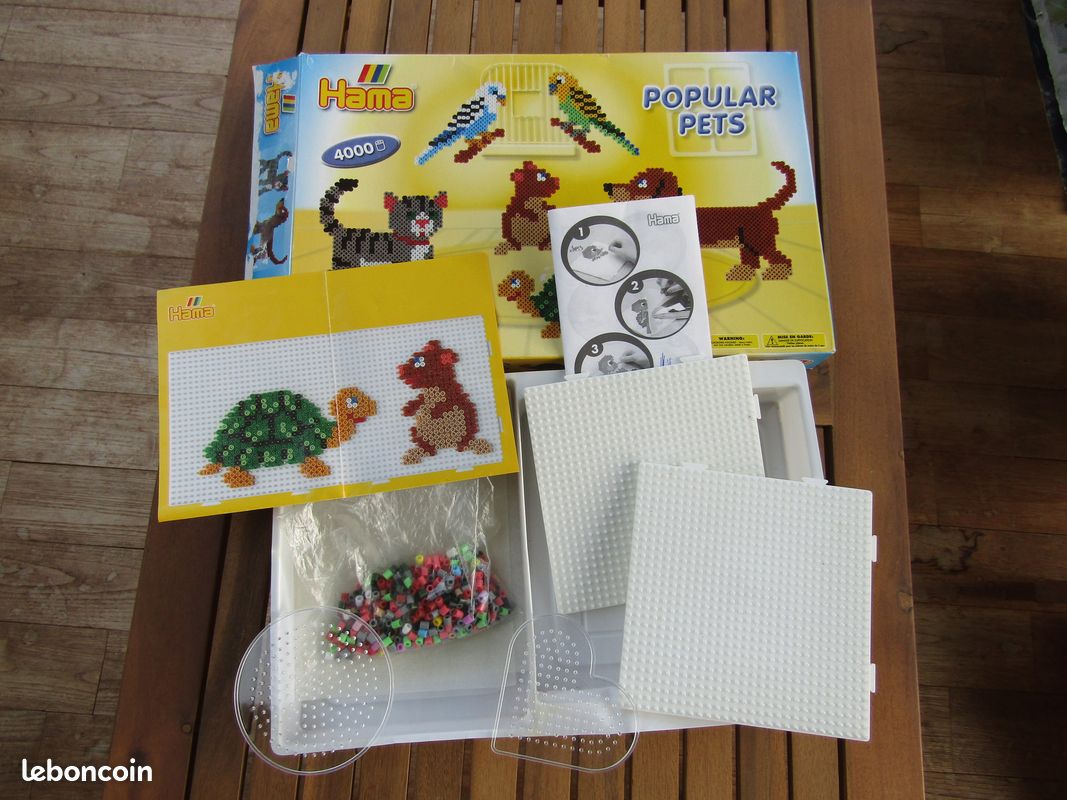Coffret Hama animaux + reste de perles (image 2)