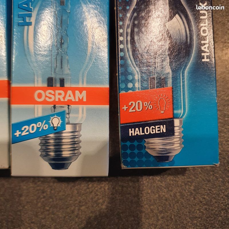 Lot De 5 Ampoules éco-halogènes NOVI LIGHT E27 42W - Boule Blanc Clair - Classe énergétique C - Neuves