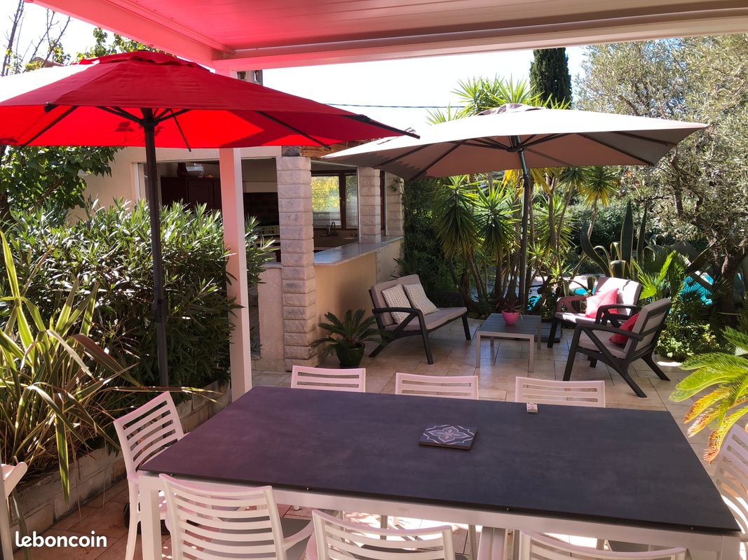Villa +Piscine, jardin exotique, Proche mer, 6-8 pers, Calme, Chambres climatisées (image 5)