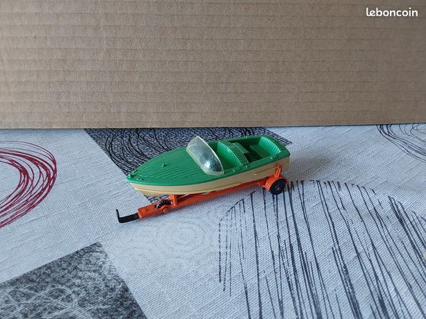 Dinky Toys GB N°796 - Healey Sports Boat Sur Remorque - 1/43 - Boîte D'origine