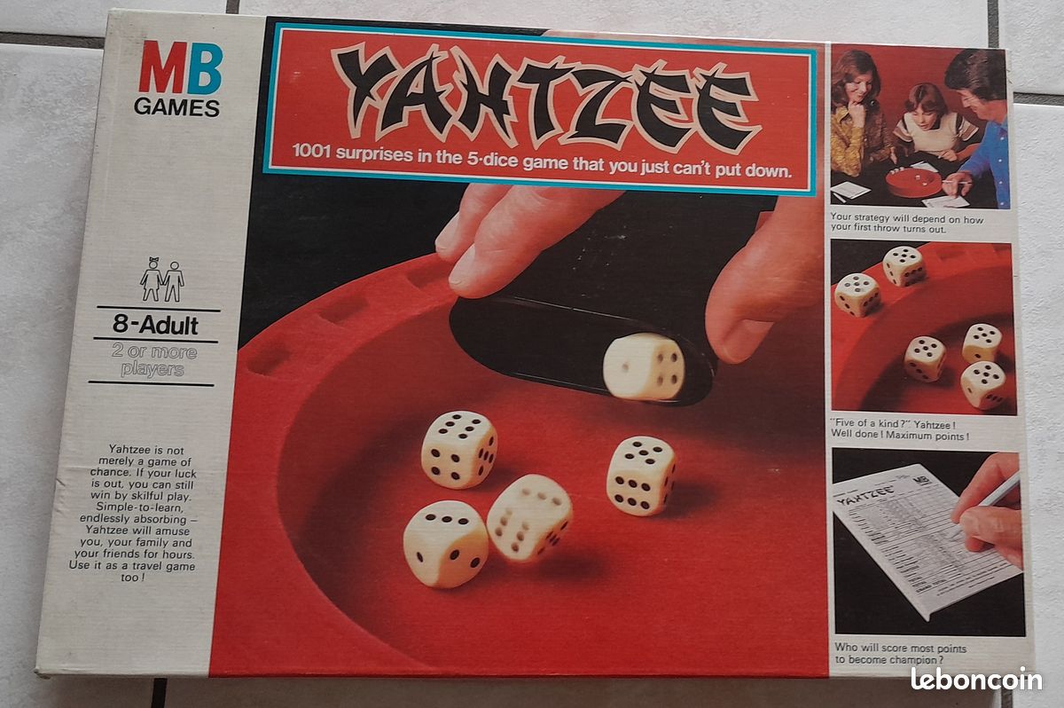 Jeu Yahtzee vintage (image 1)