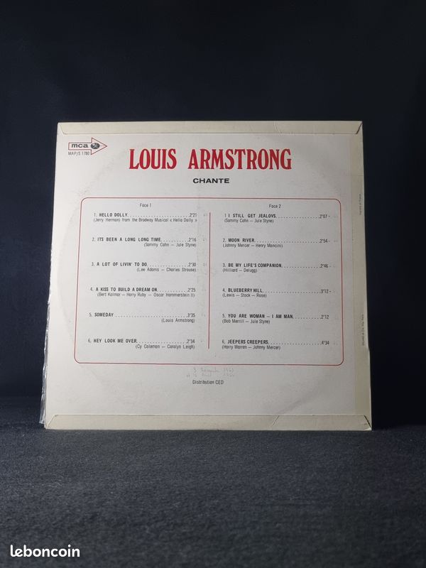 Lot 5 disques vinyles de Louis Armstrong (image 7)