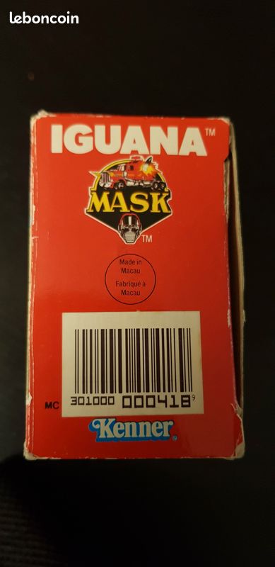 Boîte Kenner MASK Iguane Vide - 100% D'origine, Pas De Reproduction, Pour Collection