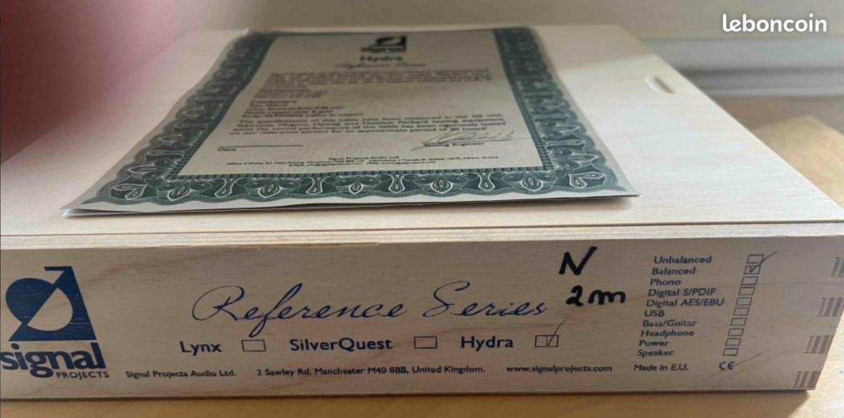 Signal Projects Lynx Hoparlör Kabloları | CAN HI-FI