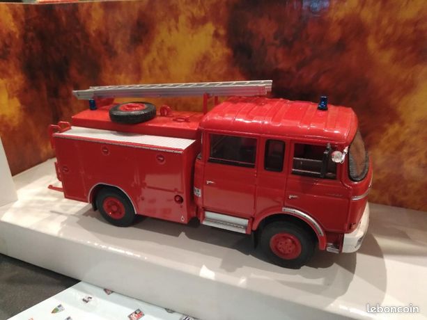 Norev 1/43 - Berliet GAK FPT Pompiers - Miniature Collection Avec Planche Décalques