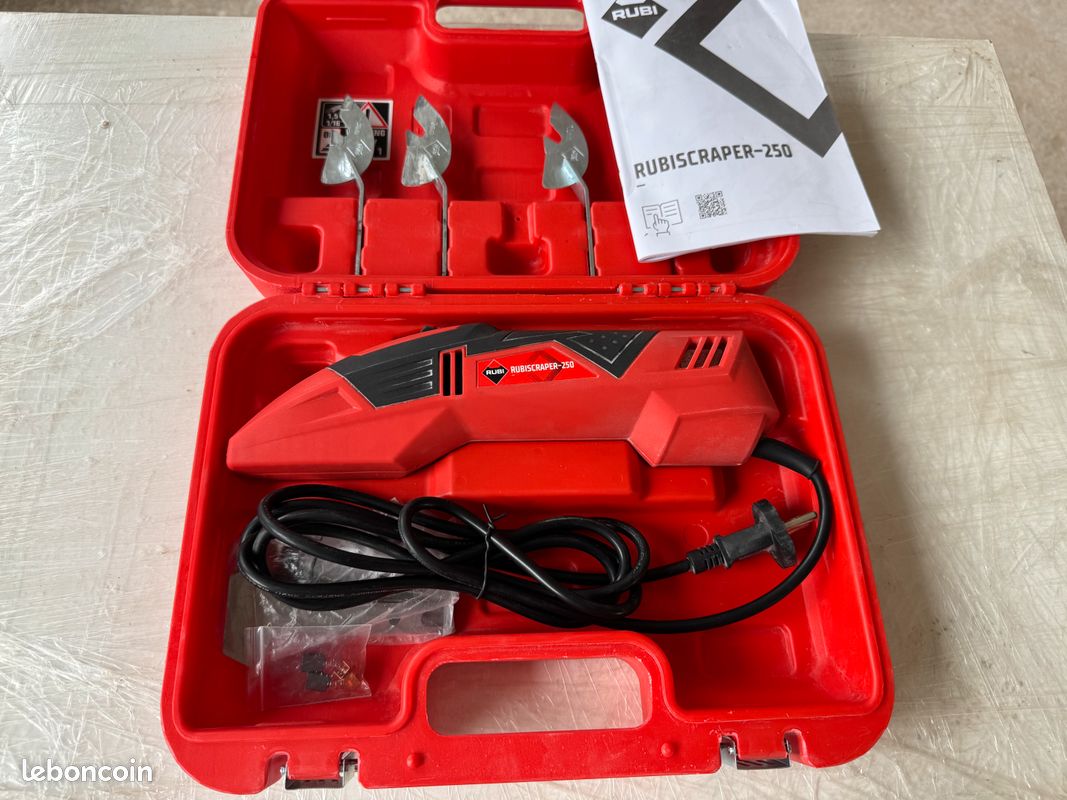 Grattoir électrique RUBI RUBISCRAPER-250 - 250W - Coffret avec accessoires - Quasi neuf (image 5)